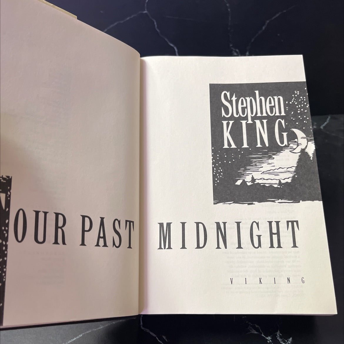 our past midnight book, by stephen king, 1990 Hardcover image 2