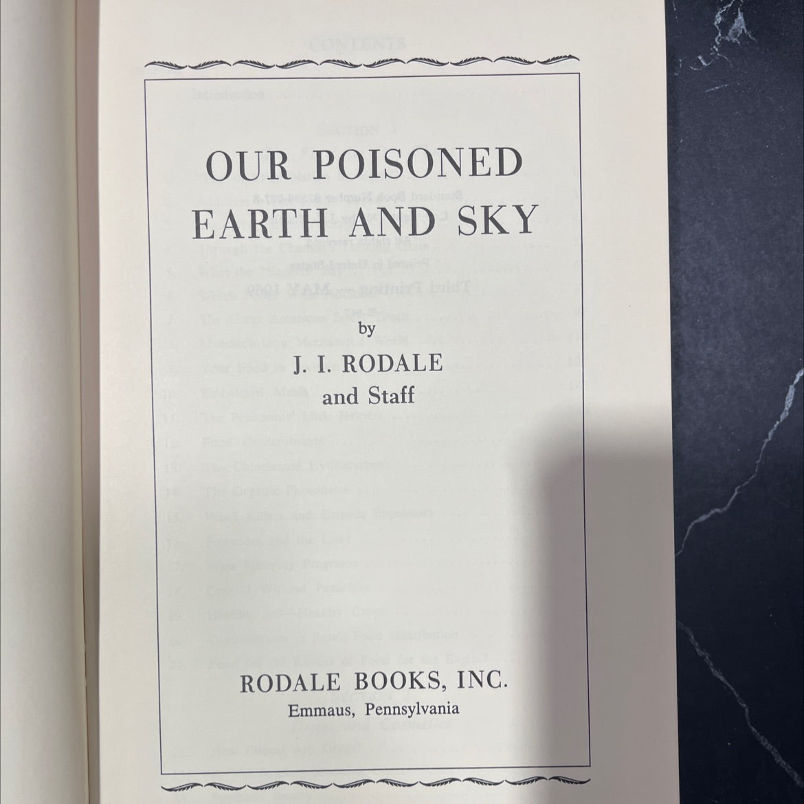 our poisoned earth and sky book, by j. i. rodale, 1969 Hardcover image 2