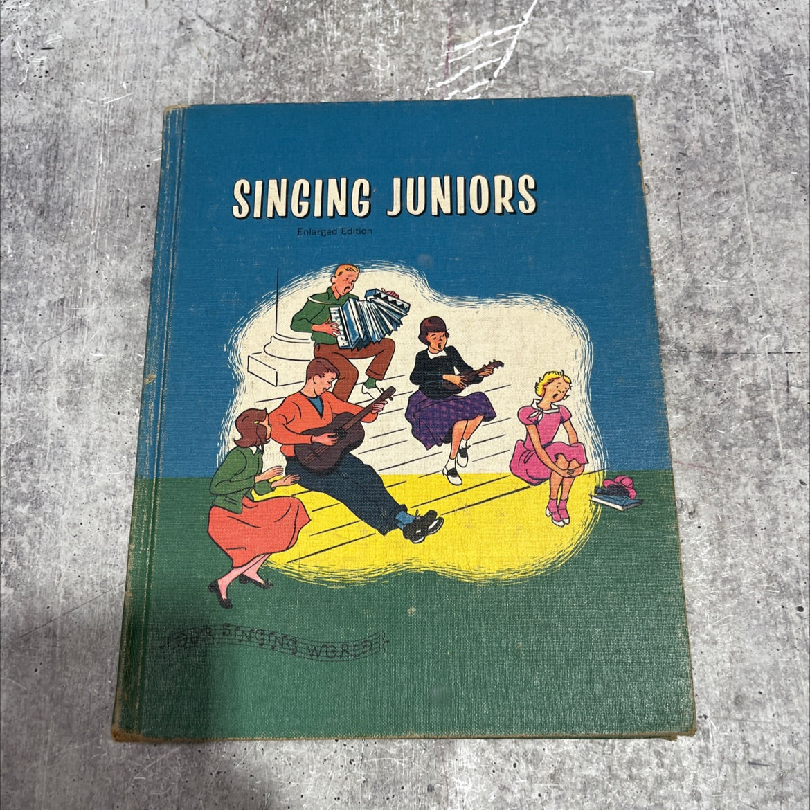 our singing world singing juniors enlarged edition book, by lilla belle pitts, mabelle glenn, lorain e. watters, louis image 1