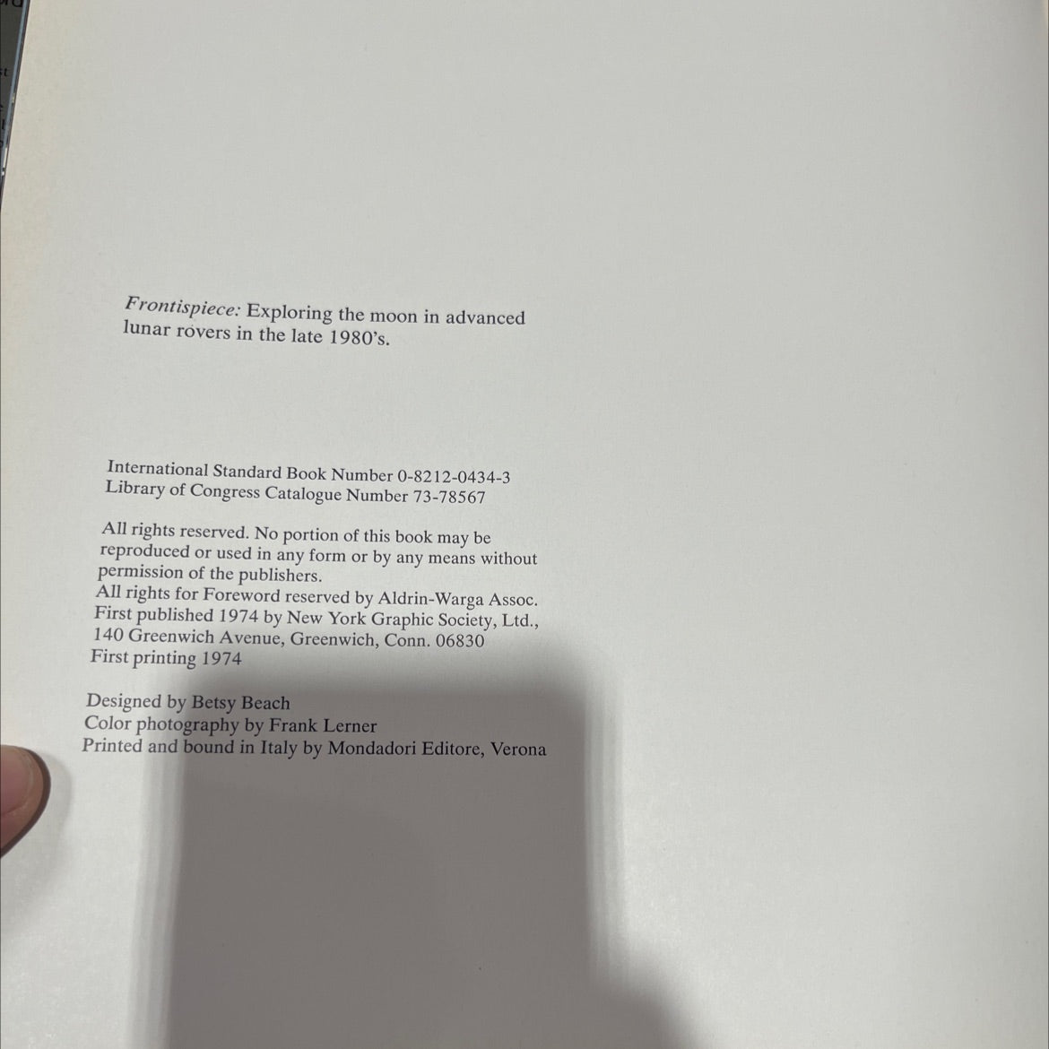 our world in space book, by robert mccall, isaac asimov, 1974 Hardcover image 3