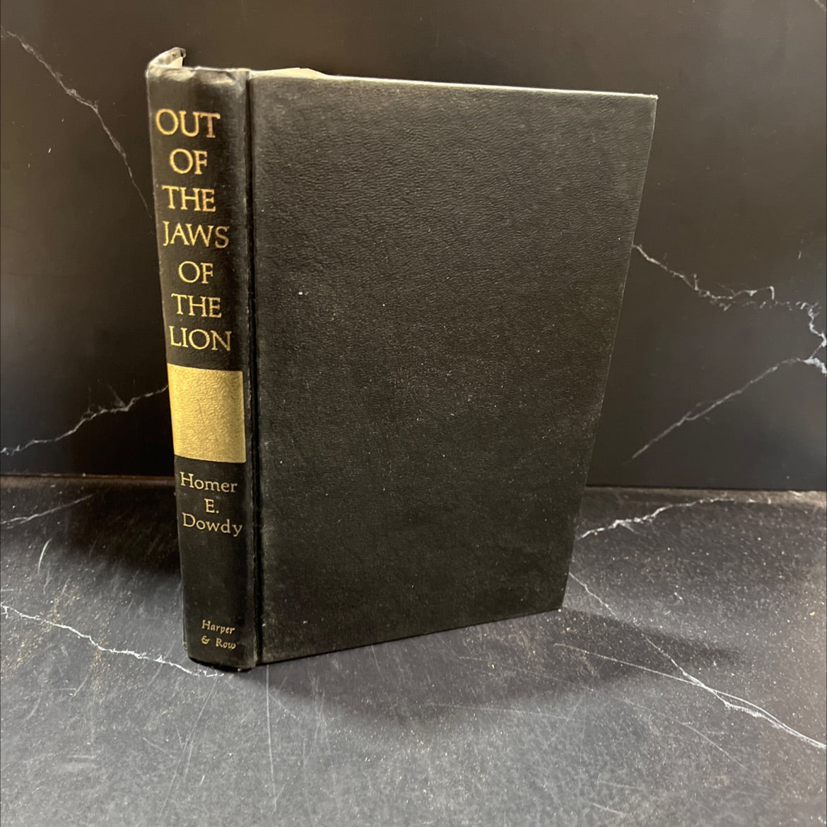 out of the jaws of the lion book, by Homer E. Dowdy, 1965 Hardcover image 1
