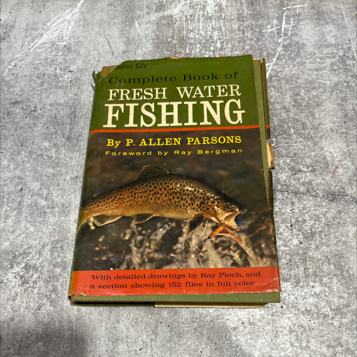outdoor life complete book of fresh water fishing book, by P. Allen Parsons, 1963 Hardcover image 1