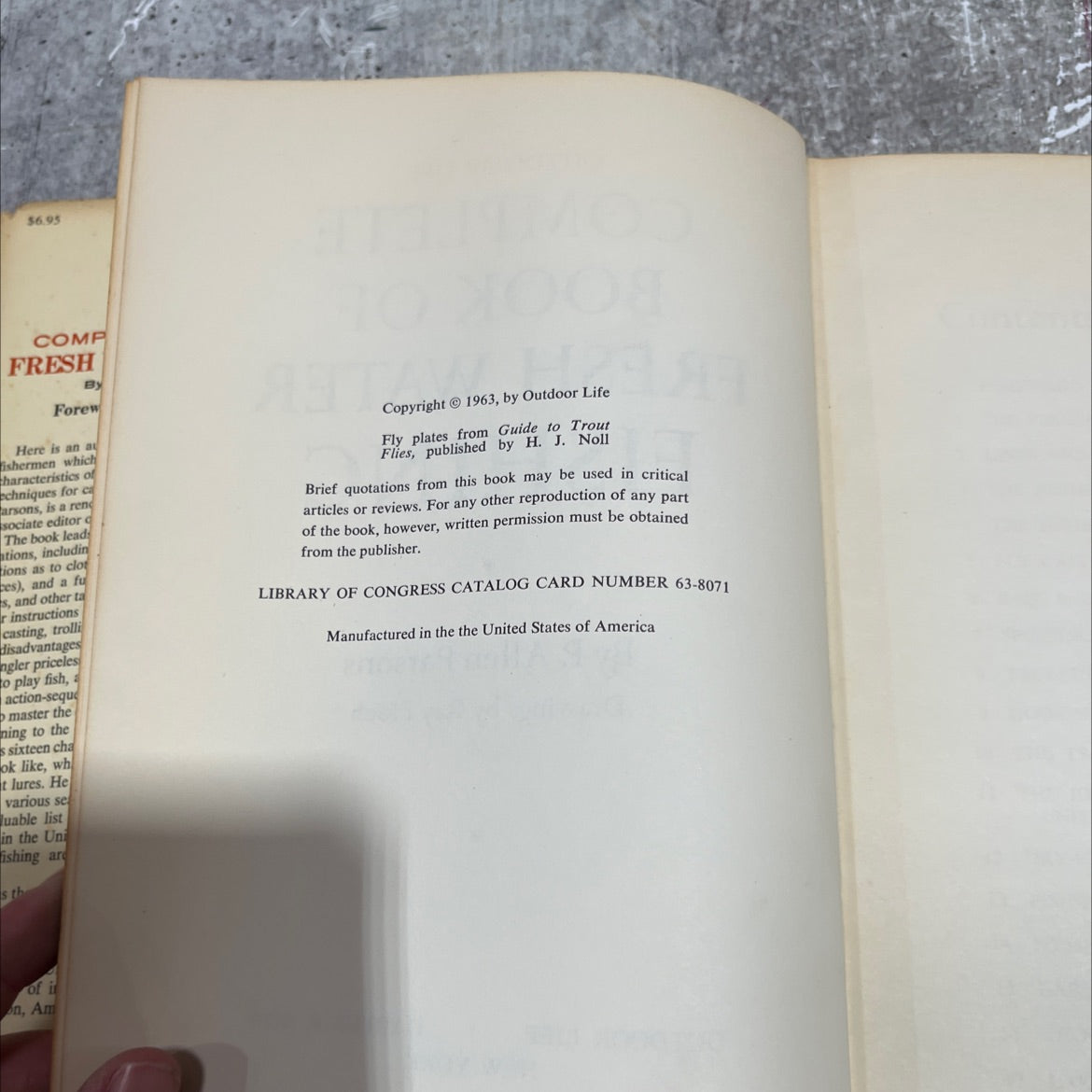 outdoor life complete book of fresh water fishing book, by P. Allen Parsons, 1963 Hardcover image 3