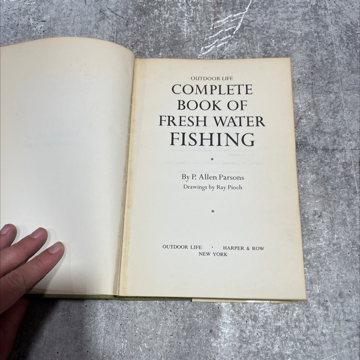 outdoor life complete book of fresh water fishing book, by P. Allen Parsons, 1963 Hardcover image 2