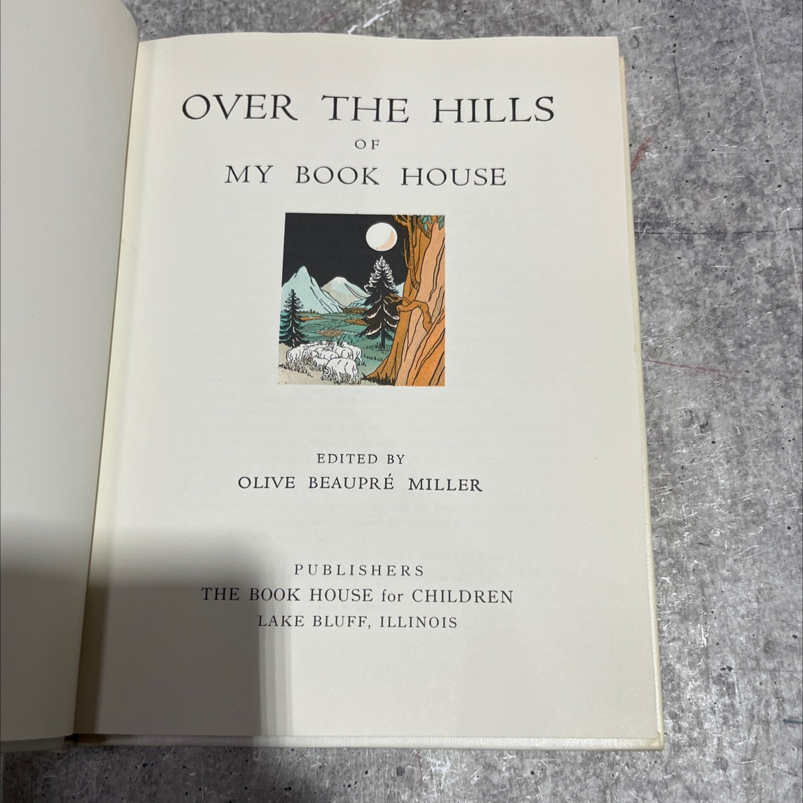 over the hills of my book house book, by olive beaupré miller, 1971 Hardcover image 2