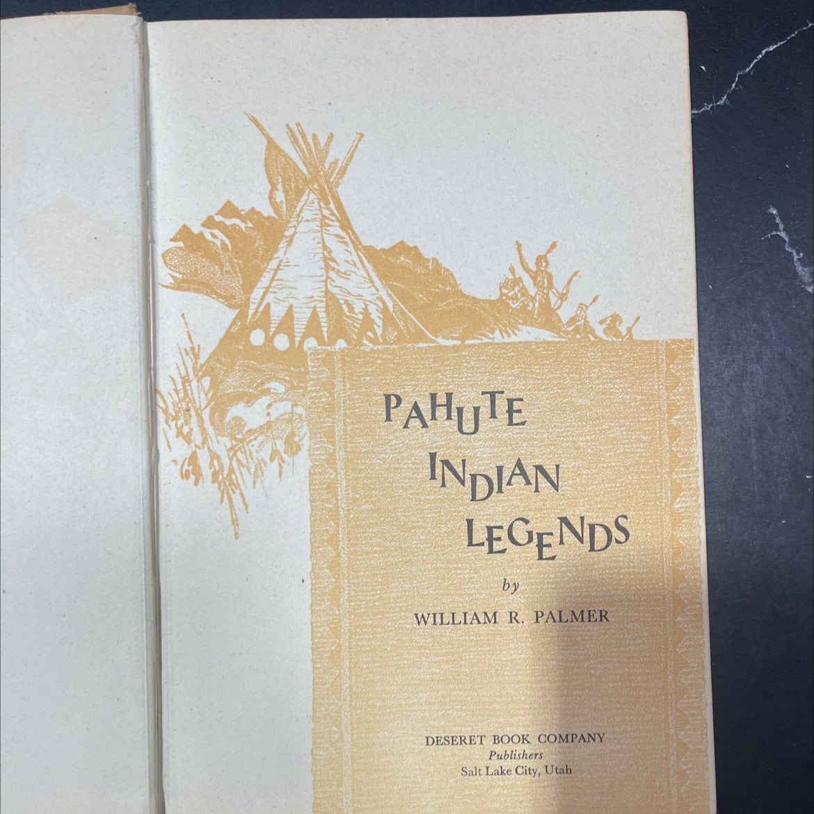 pahute indian legends book, by william r. palmer, 1946 Hardcover image 2