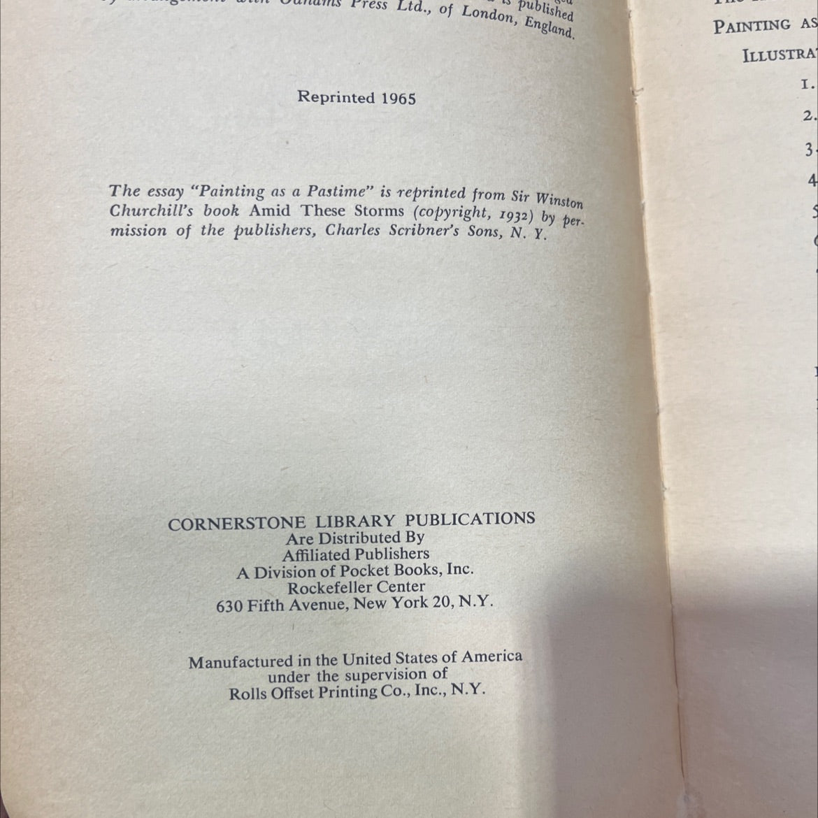 painting as a pastime book, by sir winston churchill, 1965 Hardcover image 3