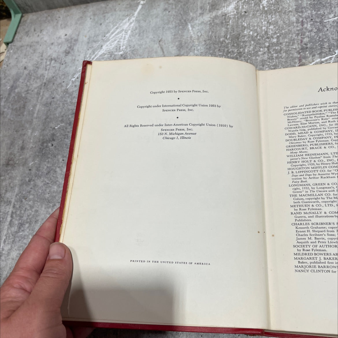 palace the children's hour book, by marjorie barrows, 1953 Hardcover image 3