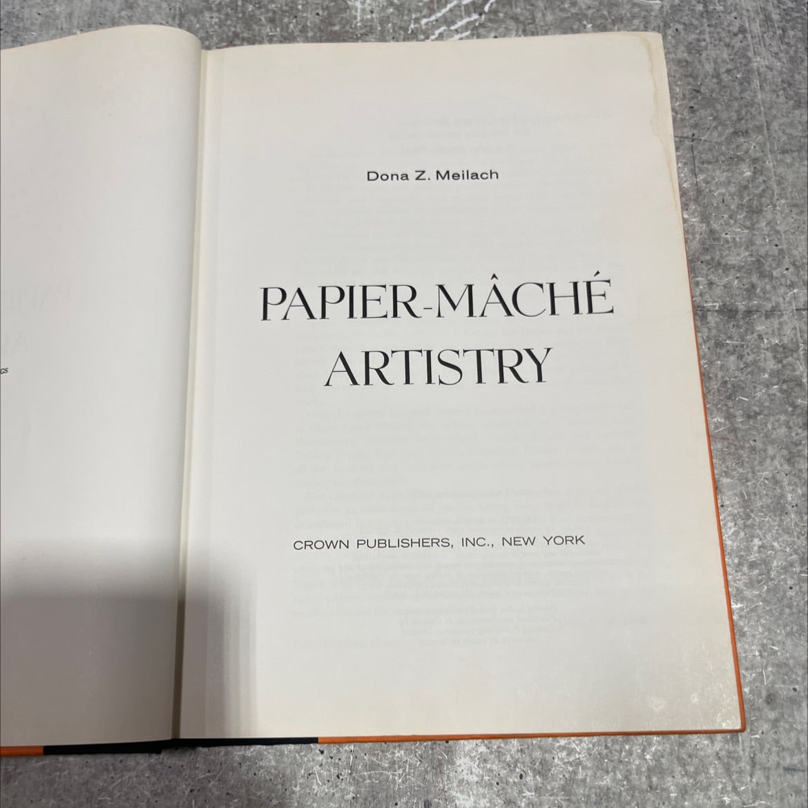 papier-mâché artistry book, by dona z. meilach, 1975 Hardcover image 2