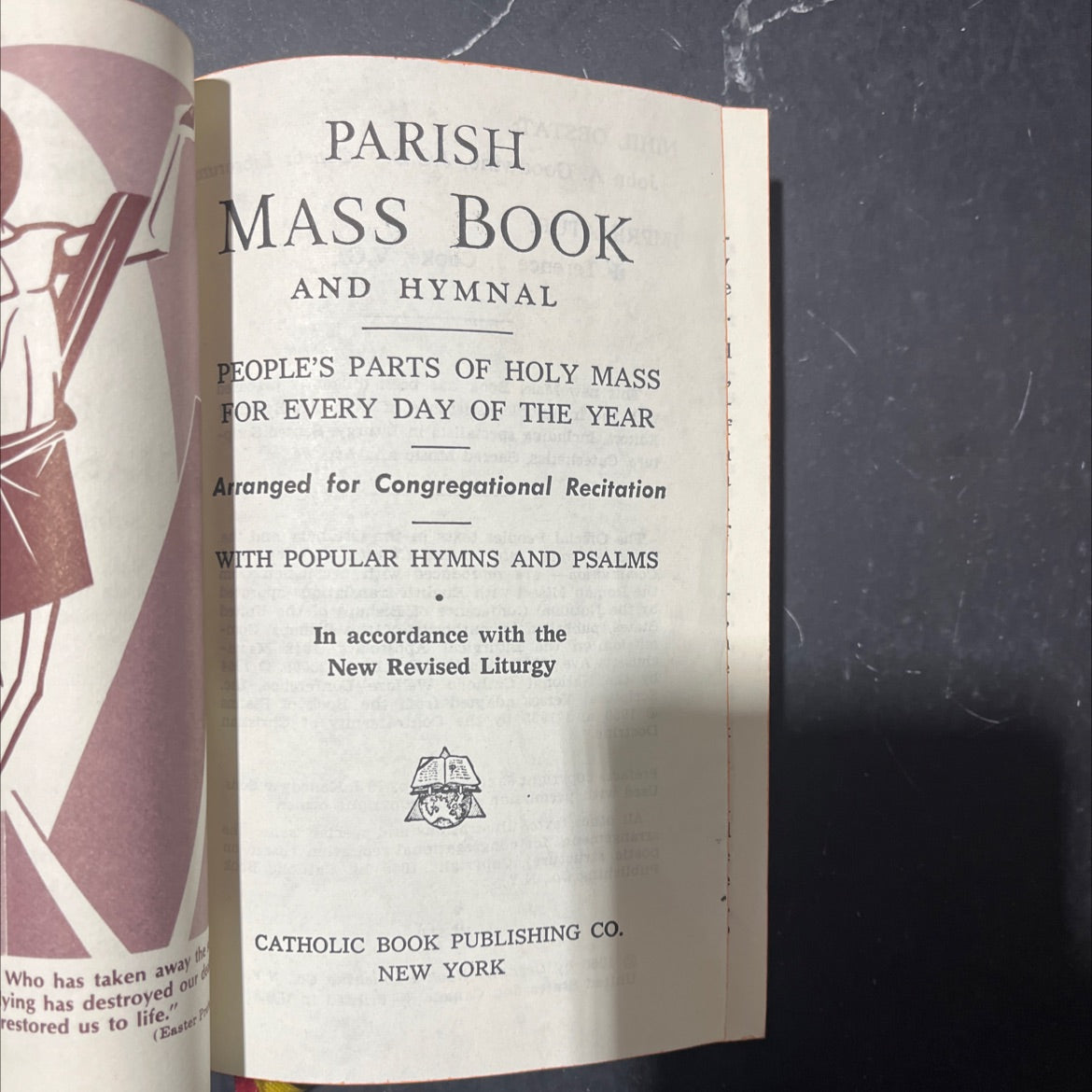 parish mass book and hymnal people's parts of holy mass for every day of the year arranged for congregational image 2