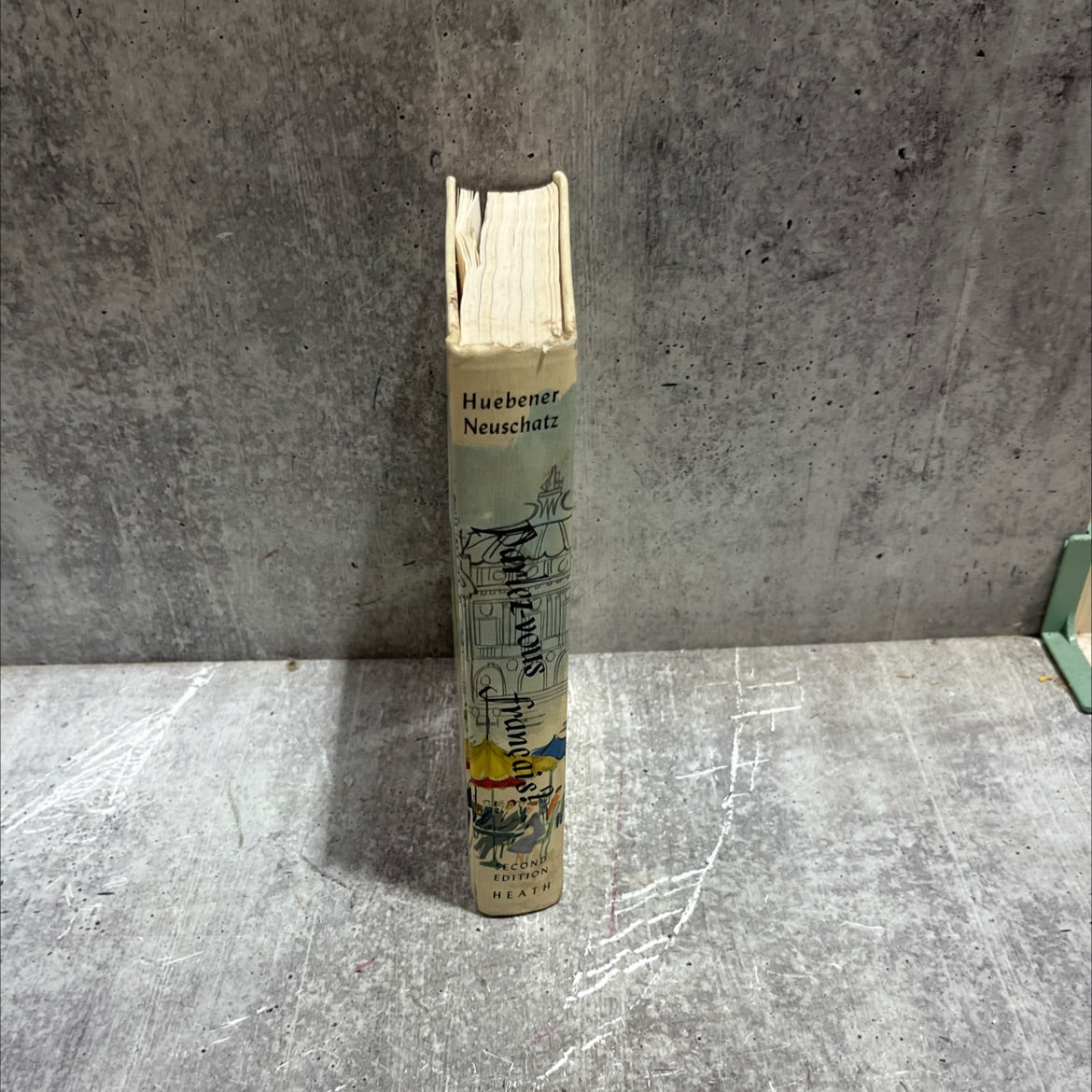 parlez-vous a first book in french book, by theodore huebener, marie k. neuschtatz, 1958 Hardcover image 4