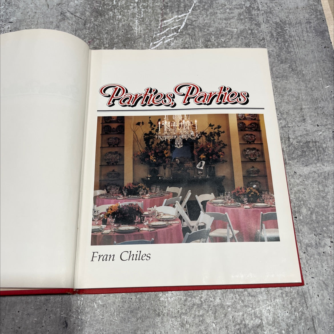 parties, parties book, by Fran Chiles, 1984 Hardcover image 2