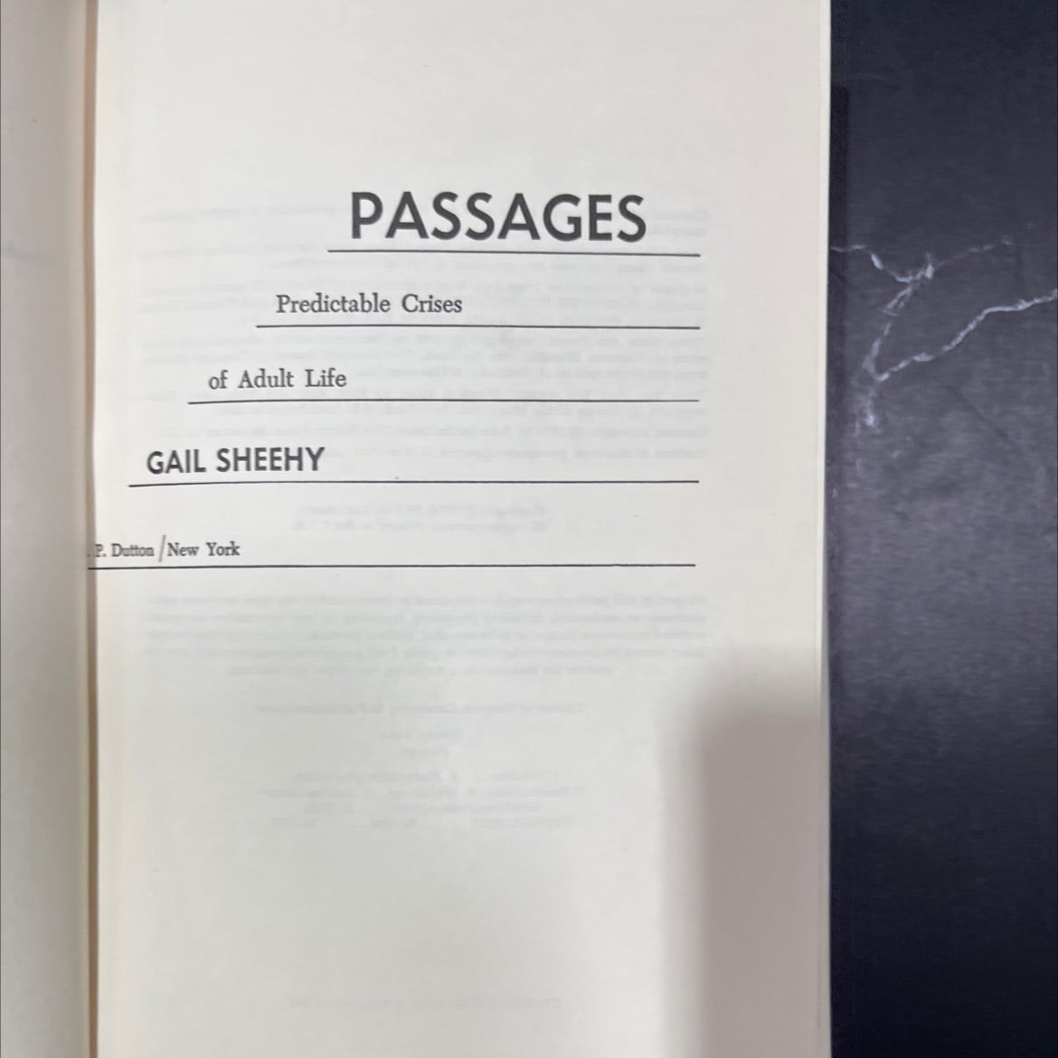 passages predictable crises of adult life book, by gail sheehy, 1976 Hardcover, Vintage image 2