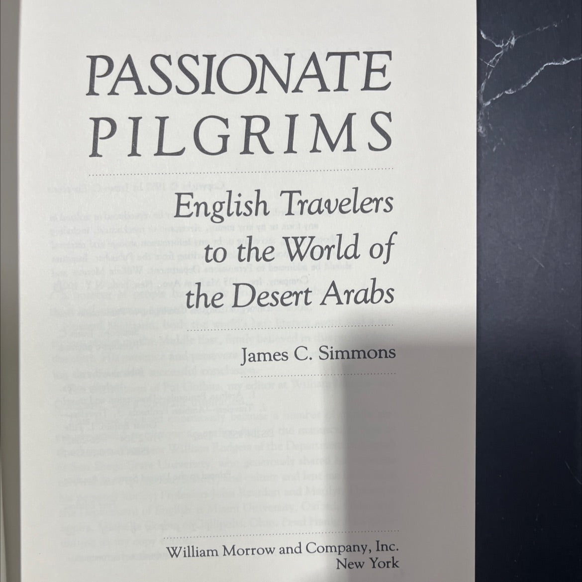 passionate pilgrims book, by James C. Simmons, 1987 Hardcover image 2