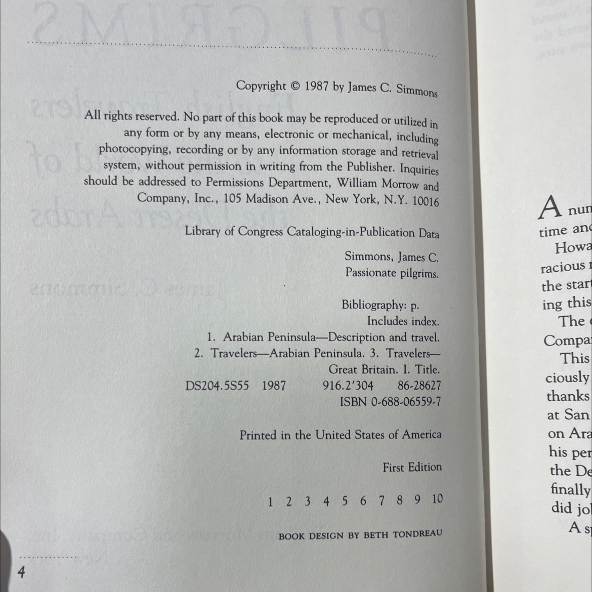 passionate pilgrims book, by James C. Simmons, 1987 Hardcover image 3