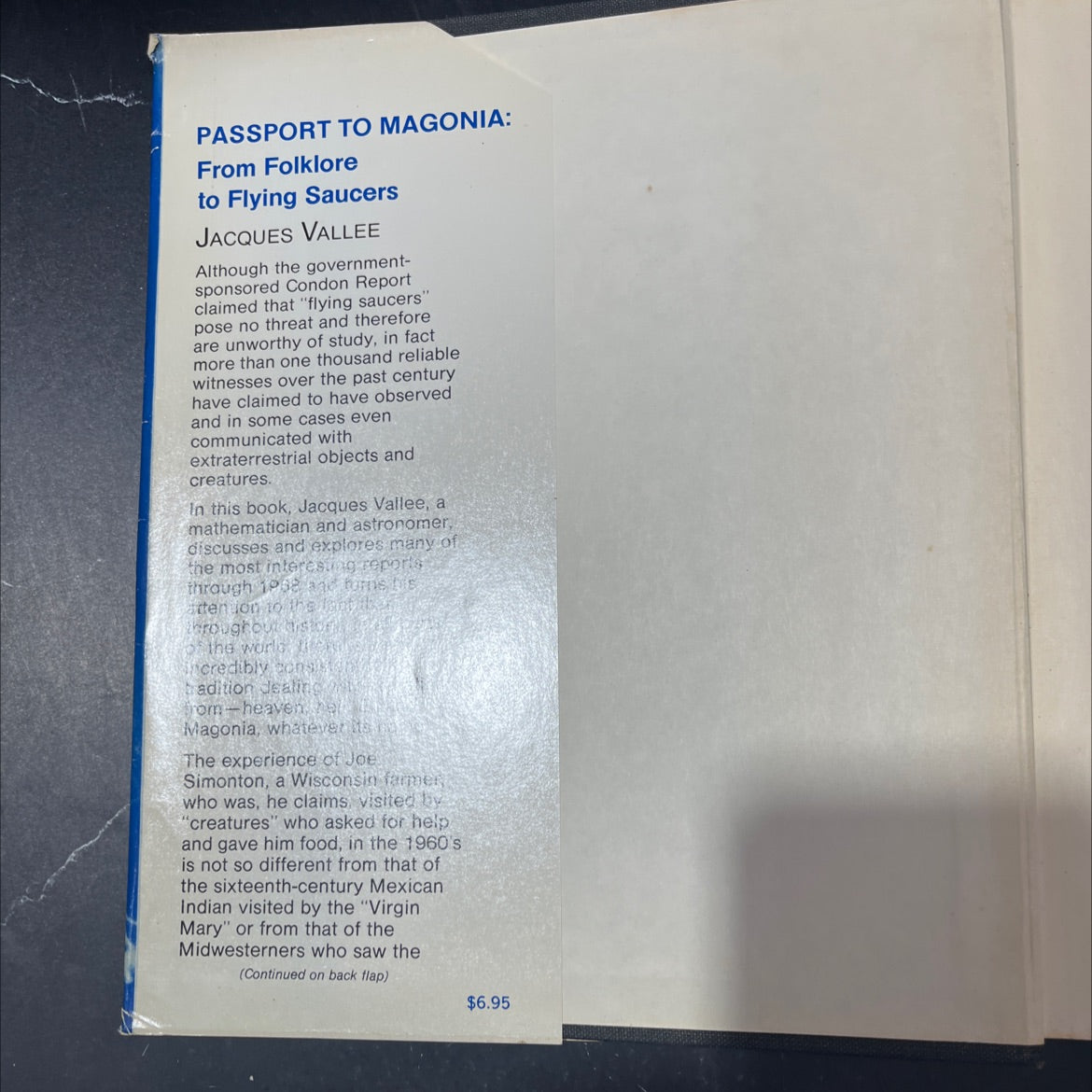passport to magonia from folklore to flying saucers book, by Jacques Vallee, 1969 Hardcover, First Edition, Vintage image 4