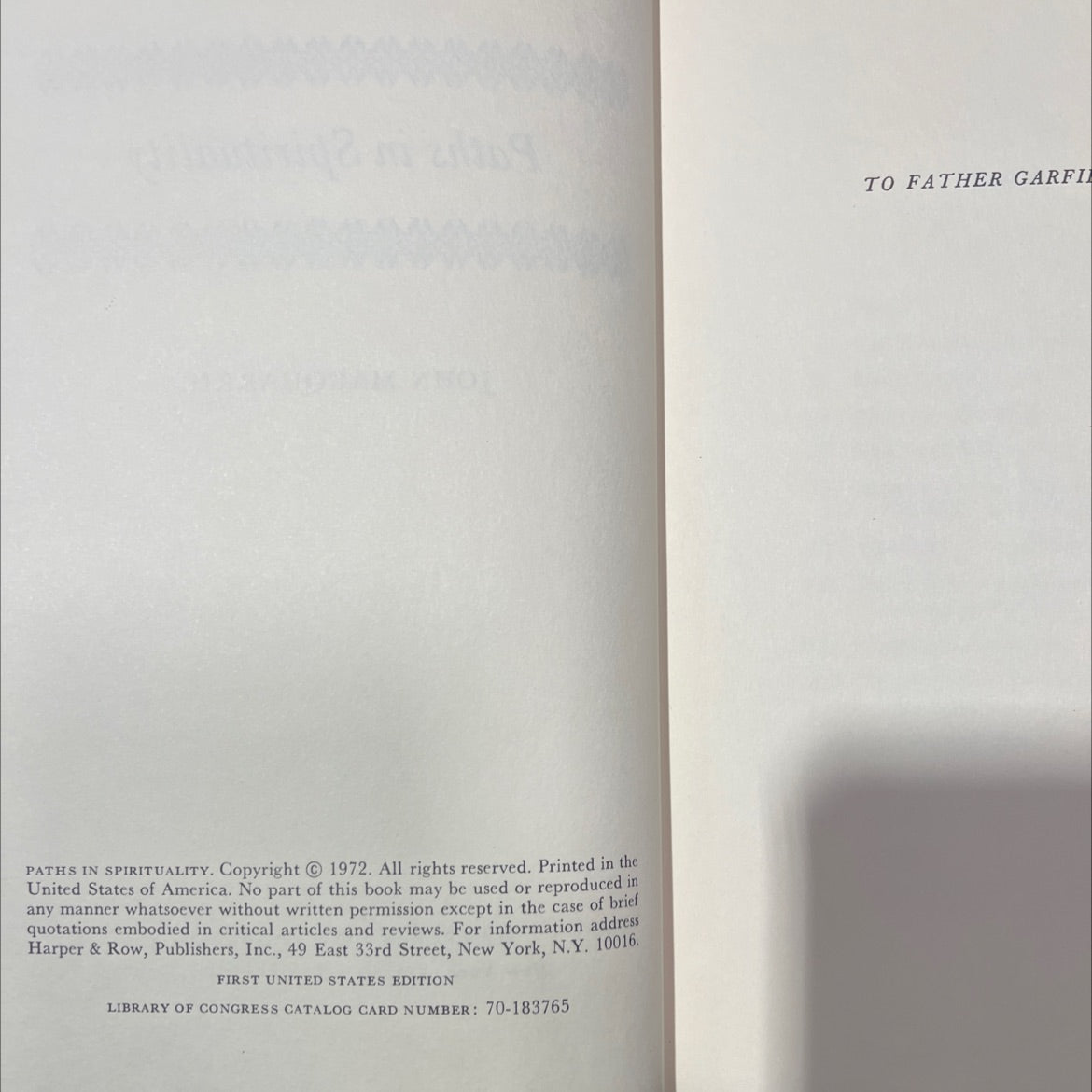 paths in spirituality book, by john macquarrie, 1972 Hardcover image 3