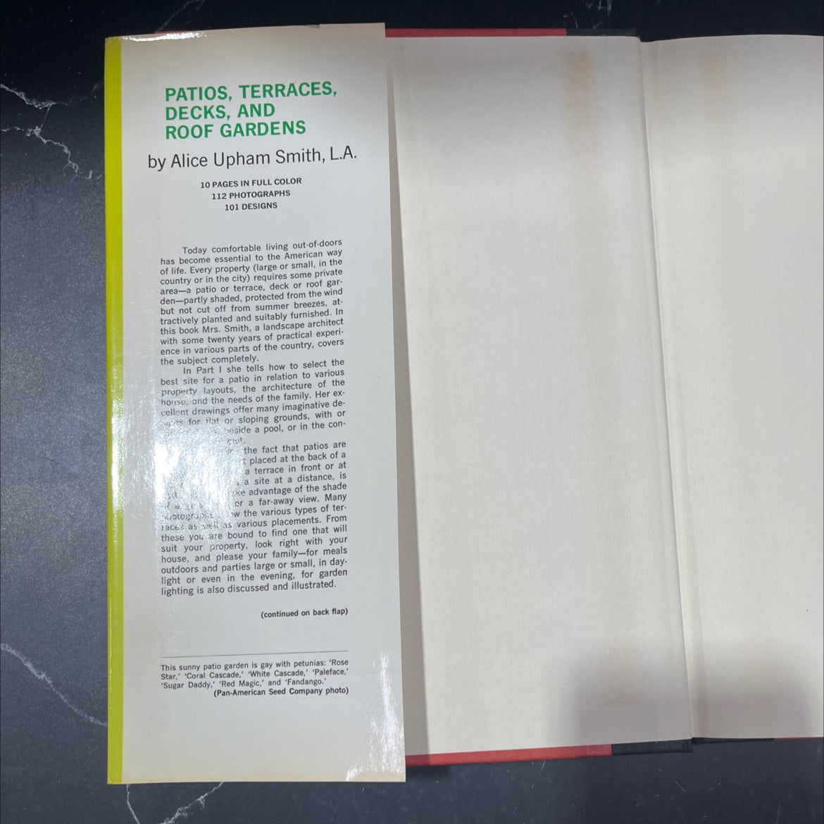 patios, terraces, decks, and roof gardens book, by Alice Upham Smith, 1969 Hardcover image 4
