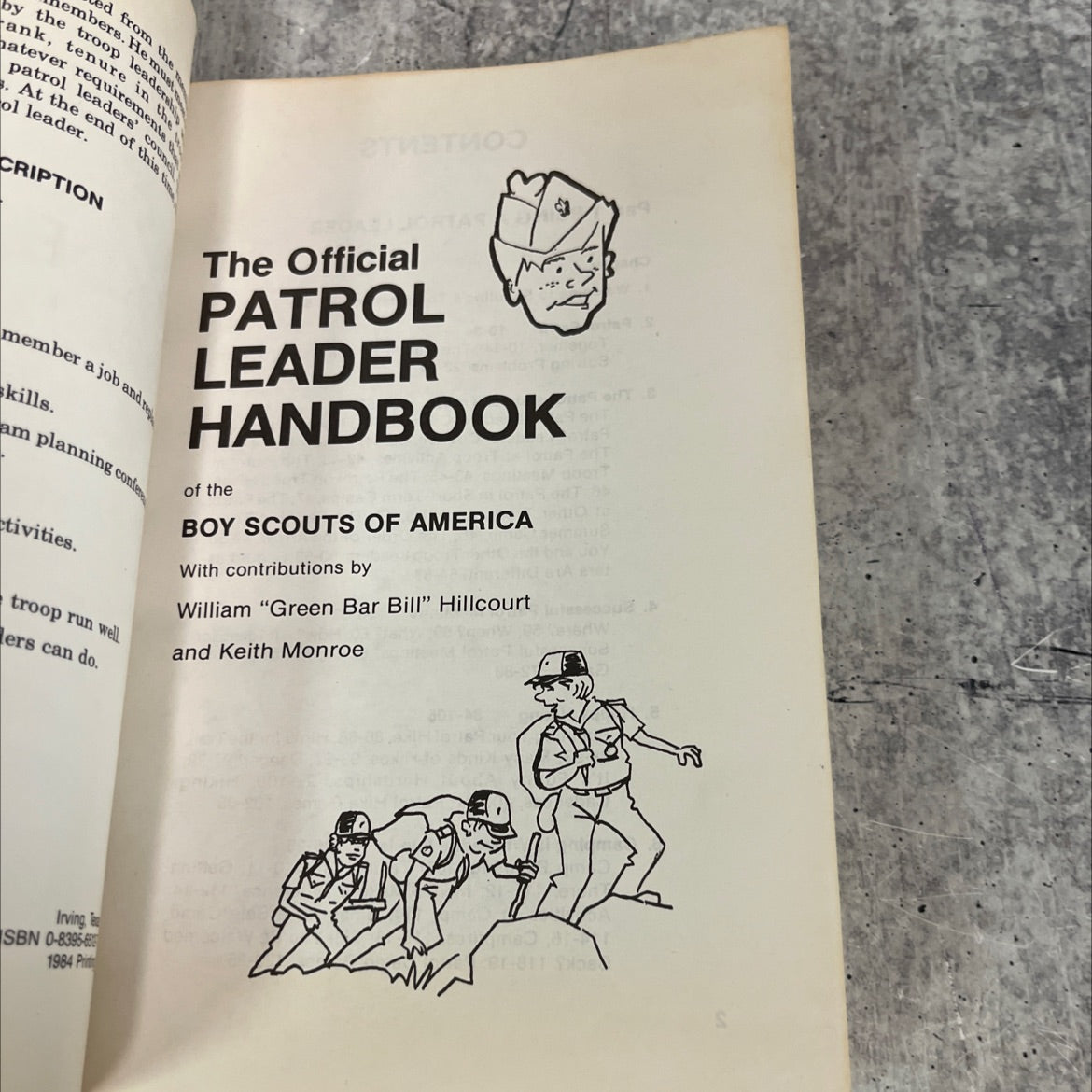 patrol leader handbook book, by William \"Green Bar Bill\" Hillcourt, Keith Monroe Irving, 1984 Paperback image 2
