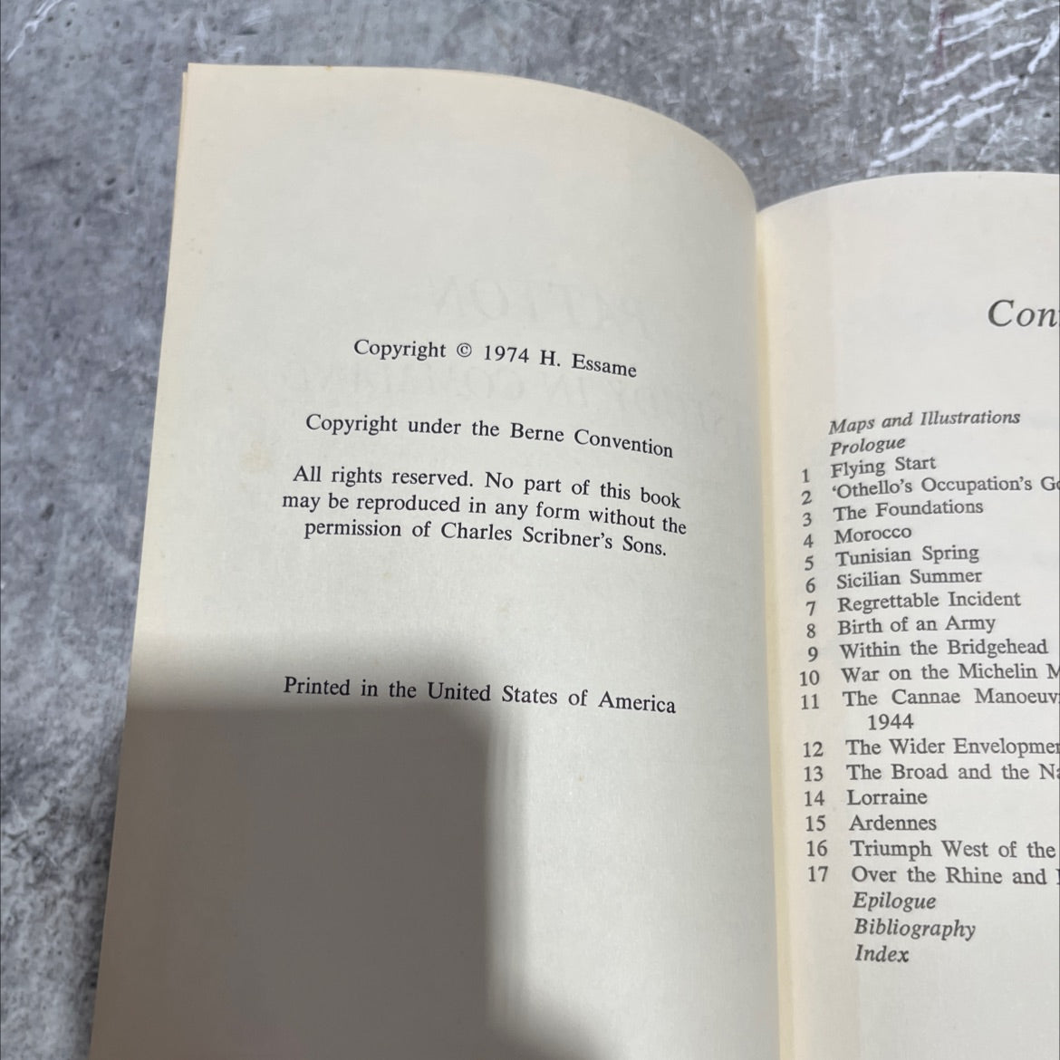 patton a study in command book, by h. essame, 1974 Hardcover image 3