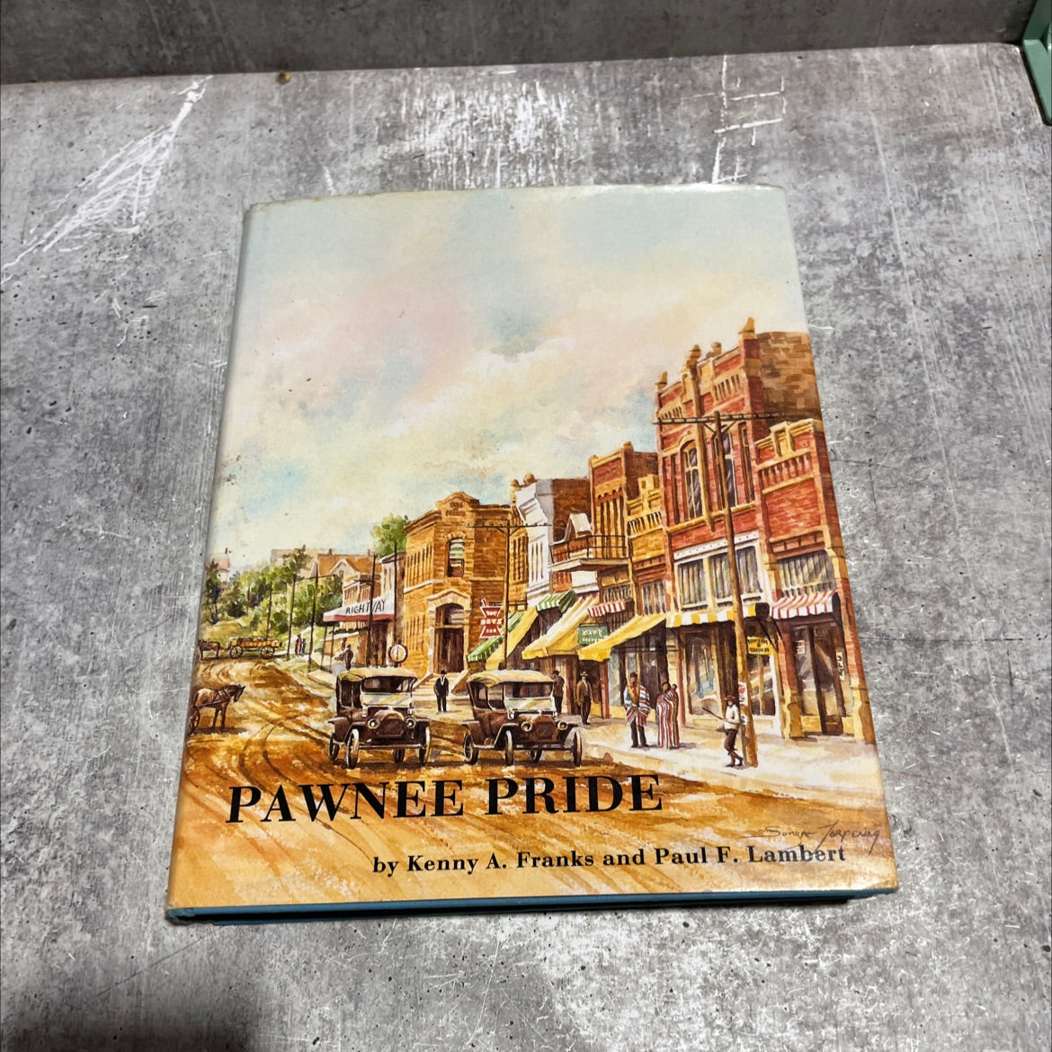 pawnee pride: a history of pawnee county book, by kenny a. franks and paul f. lambert, 1994 Hardcover image 1