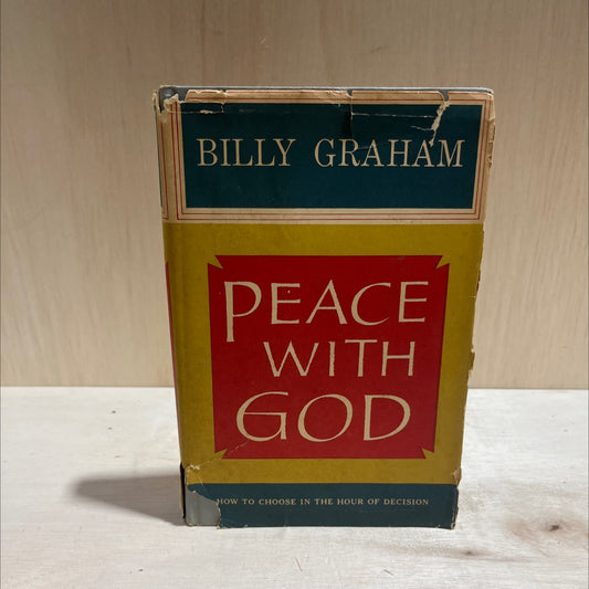 peace with god book, by billy graham, 1953 Hardcover image 1