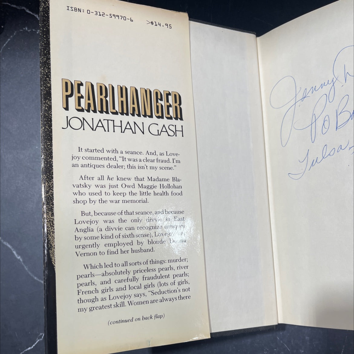 pearlhanger book, by Jonathan Gash, 1985 Hardcover image 4