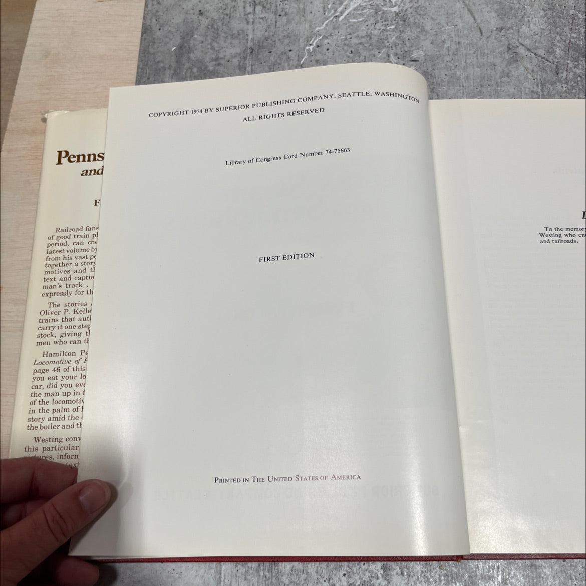 pennsy steam and semaphores book, by fred westing, 1981 Hardcover image 3