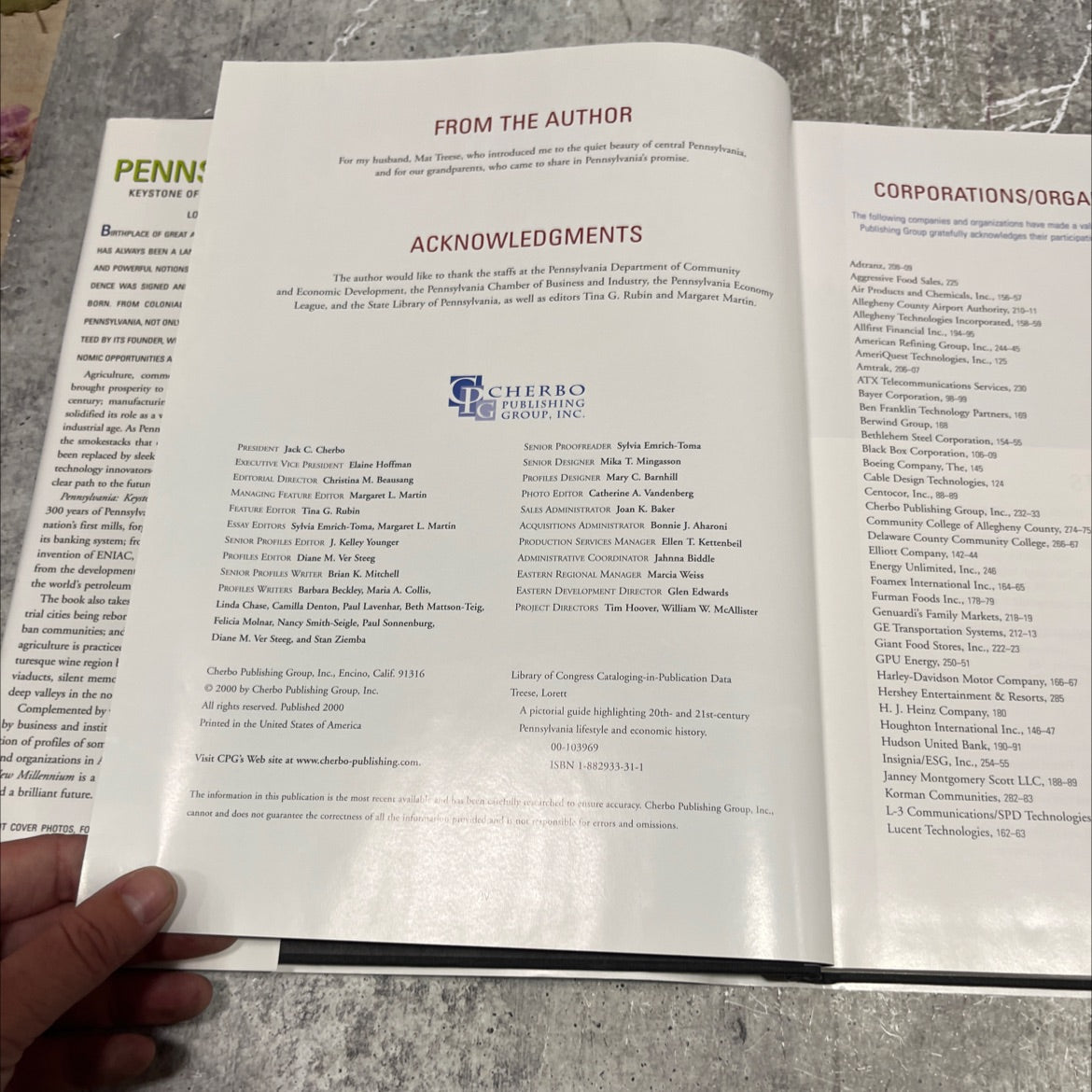 pennsylvania keystone of the new millennium book, by lorett treese, 2000 Hardcover image 3