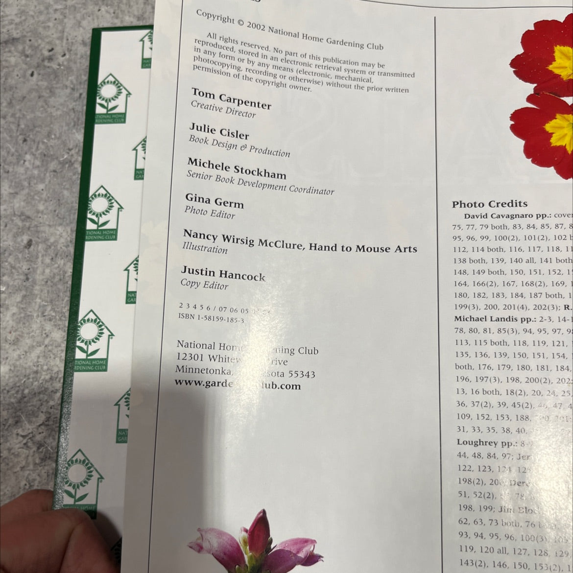 perennials book, by maggie oster, 2002 Hardcover image 3