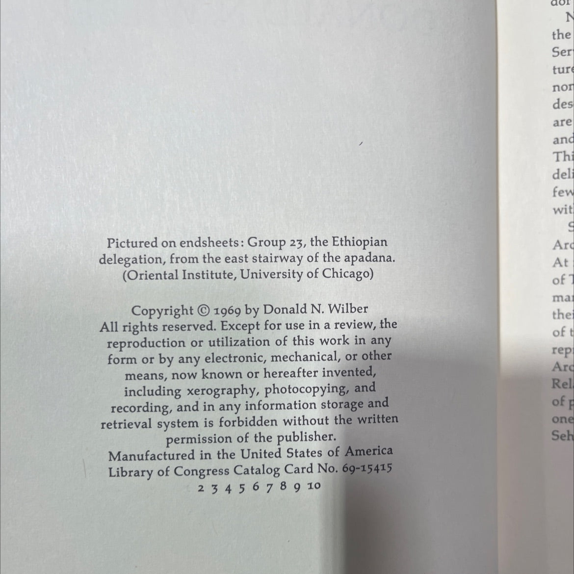 persepolis the archaeology of parsa, seat of the persian kings book, by donald n. wilber, 1969 Hardcover image 3