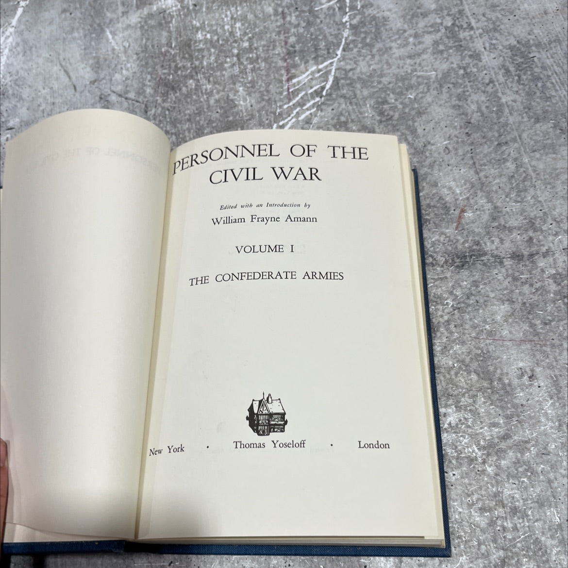 personnel of the civil war book, by William Frayne Amann, 1964 Hardcover image 2
