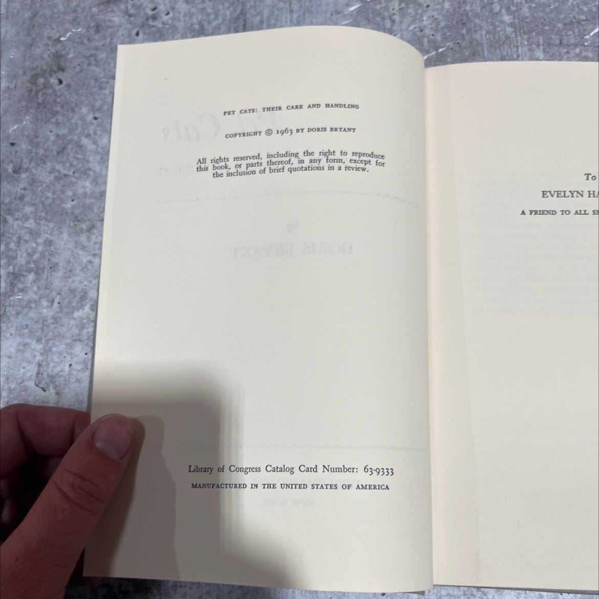 pet cats their care and handling book, by doris bryant, 1963 Hardcover image 3