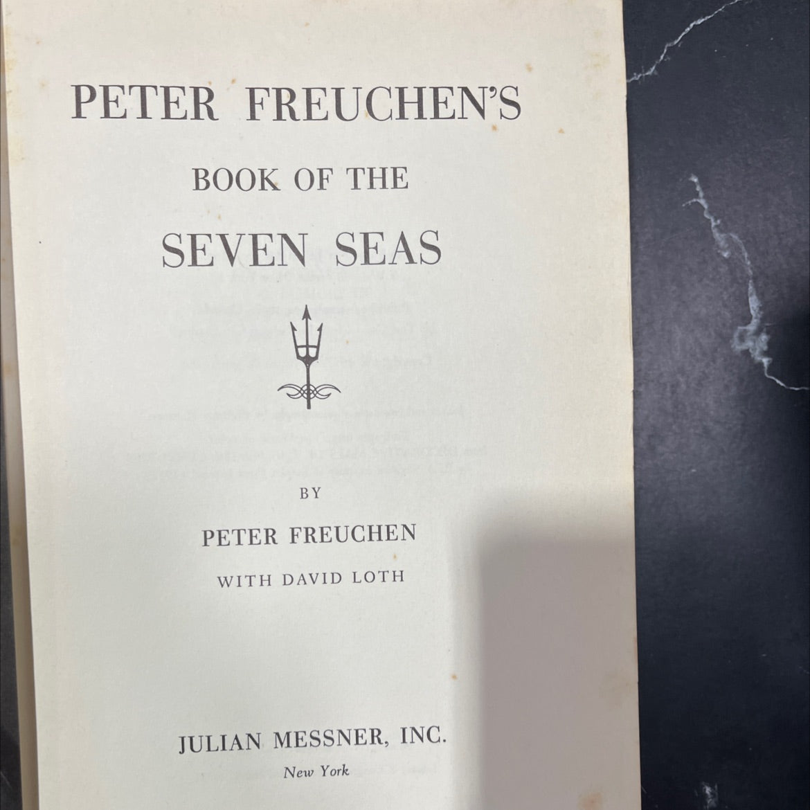 peter freuchen's book of the seven seas book, by peter freuchen with david loth, 1957 Hardcover image 2
