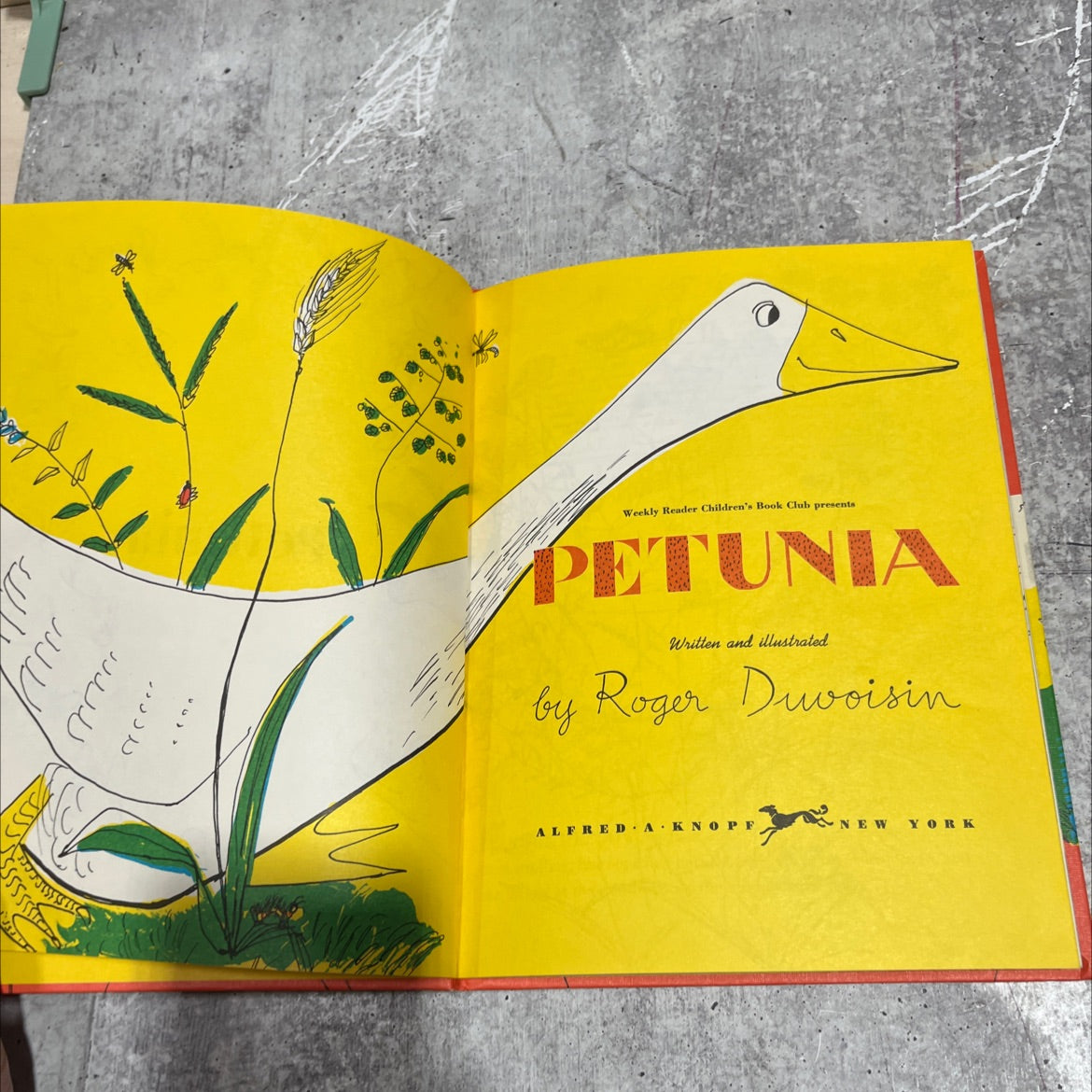 petunia book, by roger duvoisin, 1950 Hardcover image 2