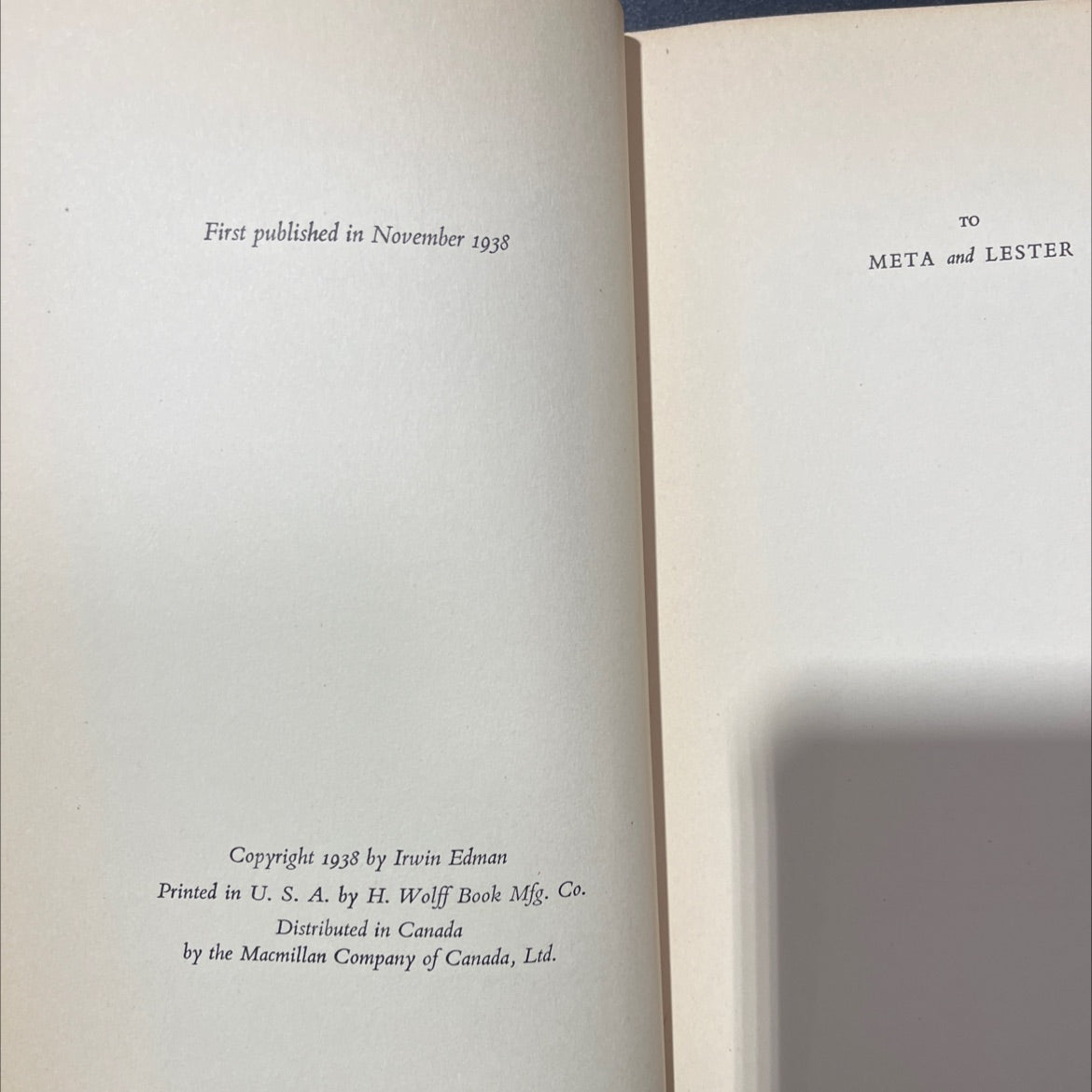 philosopher's holiday book, by irwin edman, 1938 Hardcover, Antique image 3