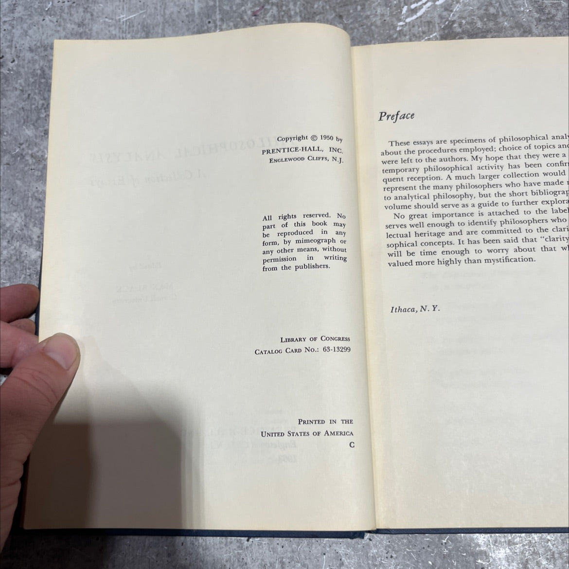 philosophical analysis a collection of essays book, by max black, 1963 Hardcover image 3