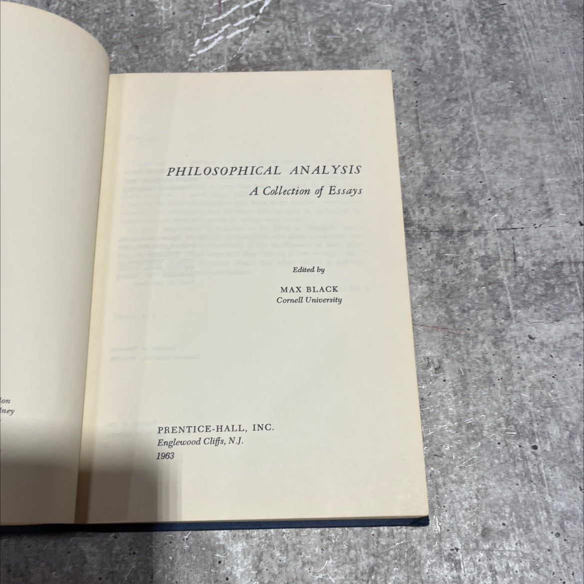 philosophical analysis a collection of essays book, by max black, 1963 Hardcover image 2