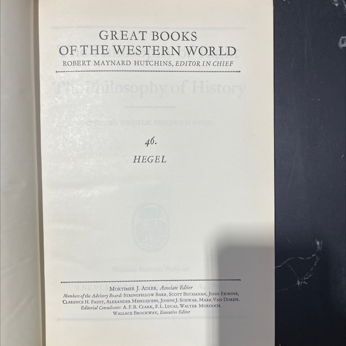 philosophy of history book, by georg wilhelm friedrich hegel, 1970 Leather image 2