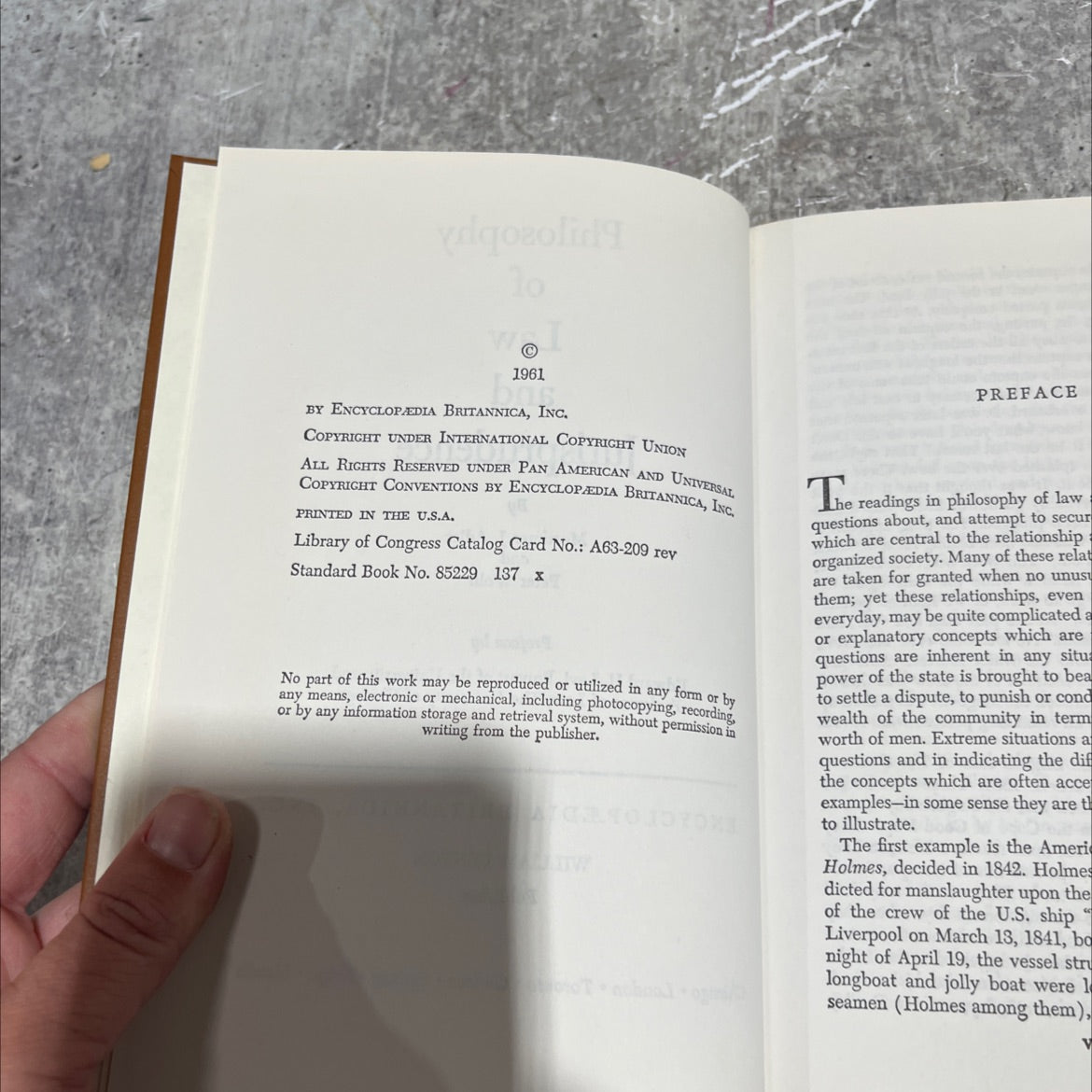 philosophy of law and jurisprudence book, by Mortimer J. Adler and Peter Wolff, 1961 Hardcover image 3