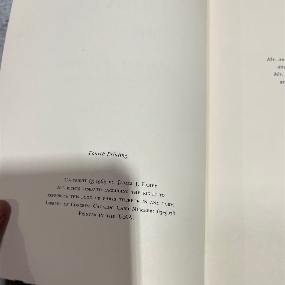 photo pacific war diary 1942-1945 book, by james j. fahey, 1963 Hardcover image 3