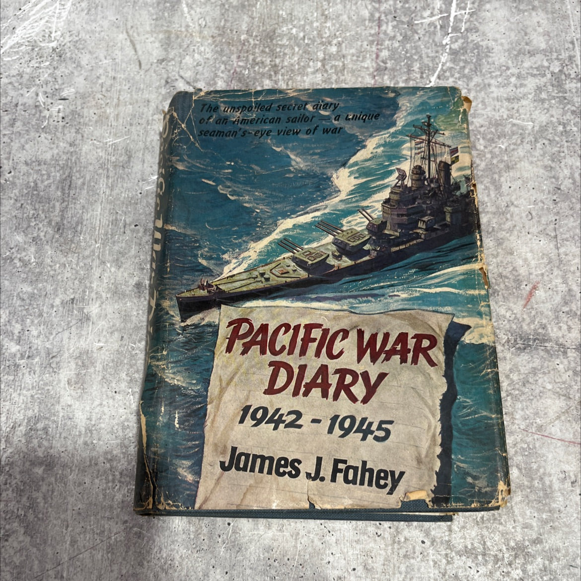 photo pacific war diary 1942-1945 book, by james j. fahey, 1963 Hardcover image 1
