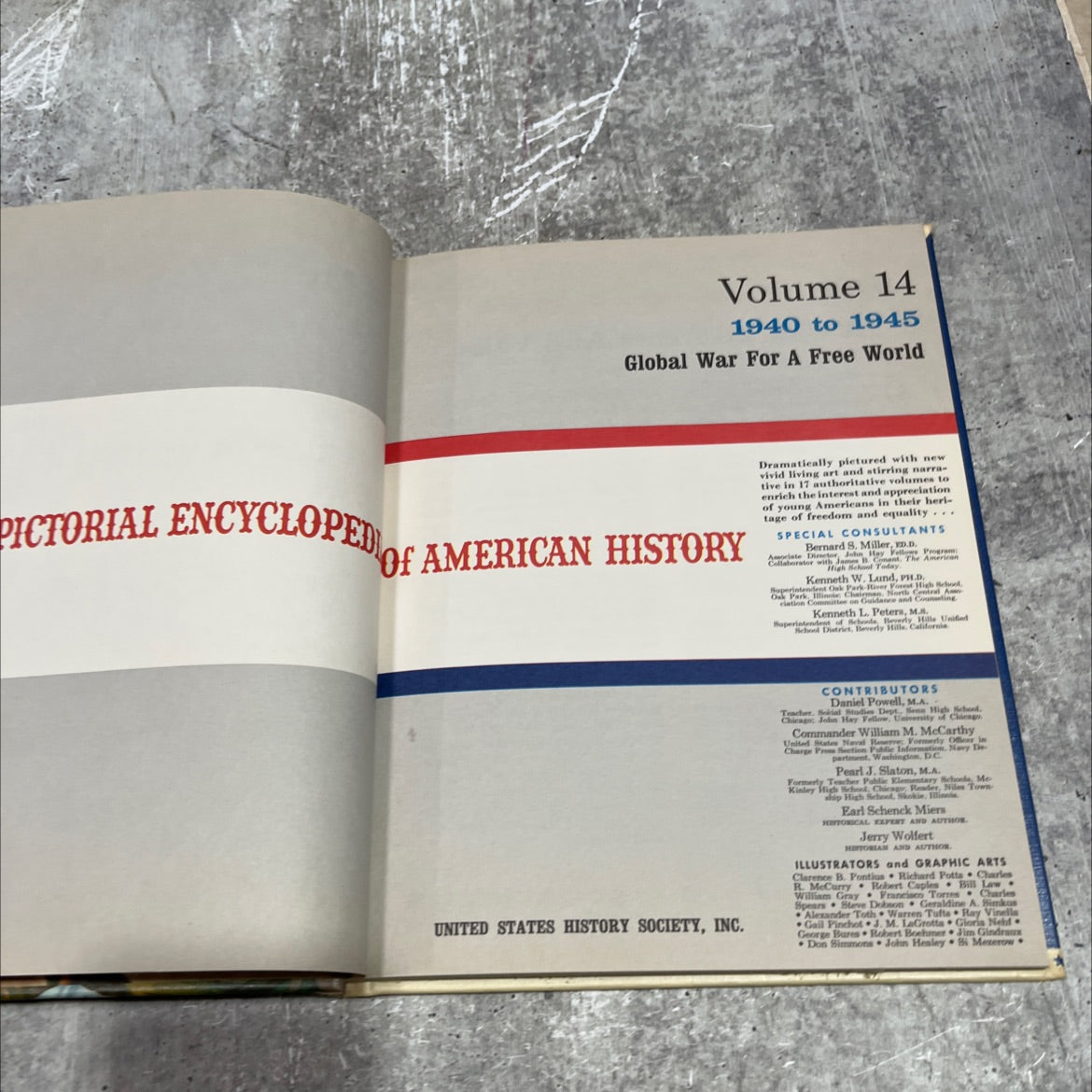 pictorial encyclopedia of american history volume 14 1940 to 1945 global war for a free world book, by unknown, 1945 image 2