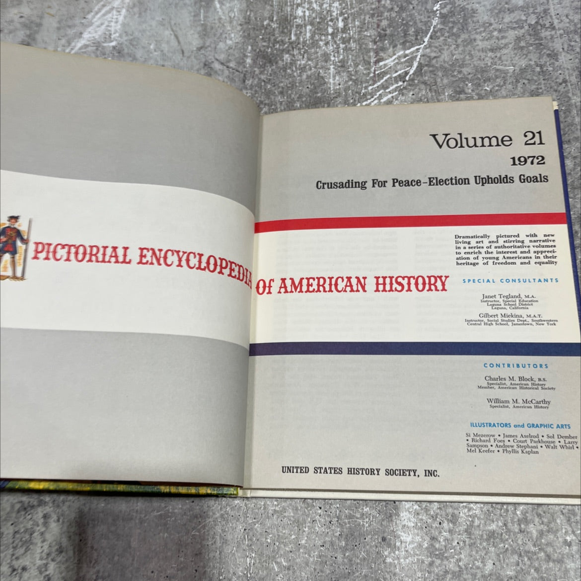 pictorial encyclopedia of american history book, by unknown, 1973 Hardcover image 2