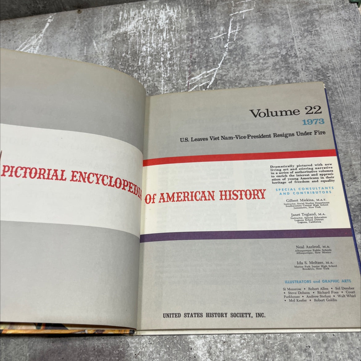 pictorial encyclopedie volume 22 book, by United States History Society, Inc., 1973 Hardcover image 2
