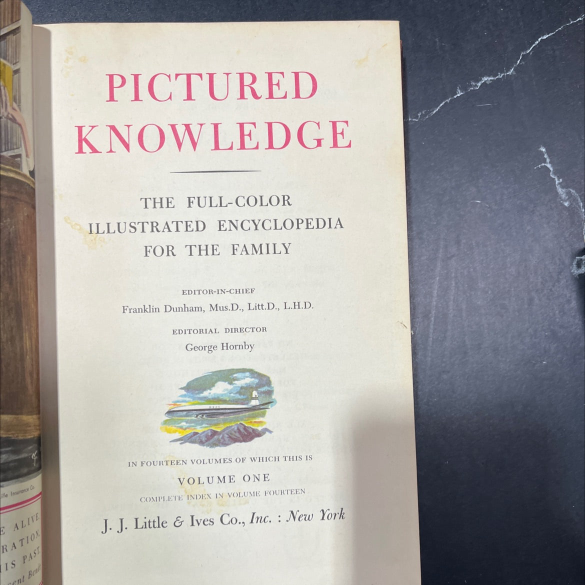 pictured knowledge the full-color illustrated encyclopedia for the family book, by Franklin Dunham, 1957 Hardcover image 2