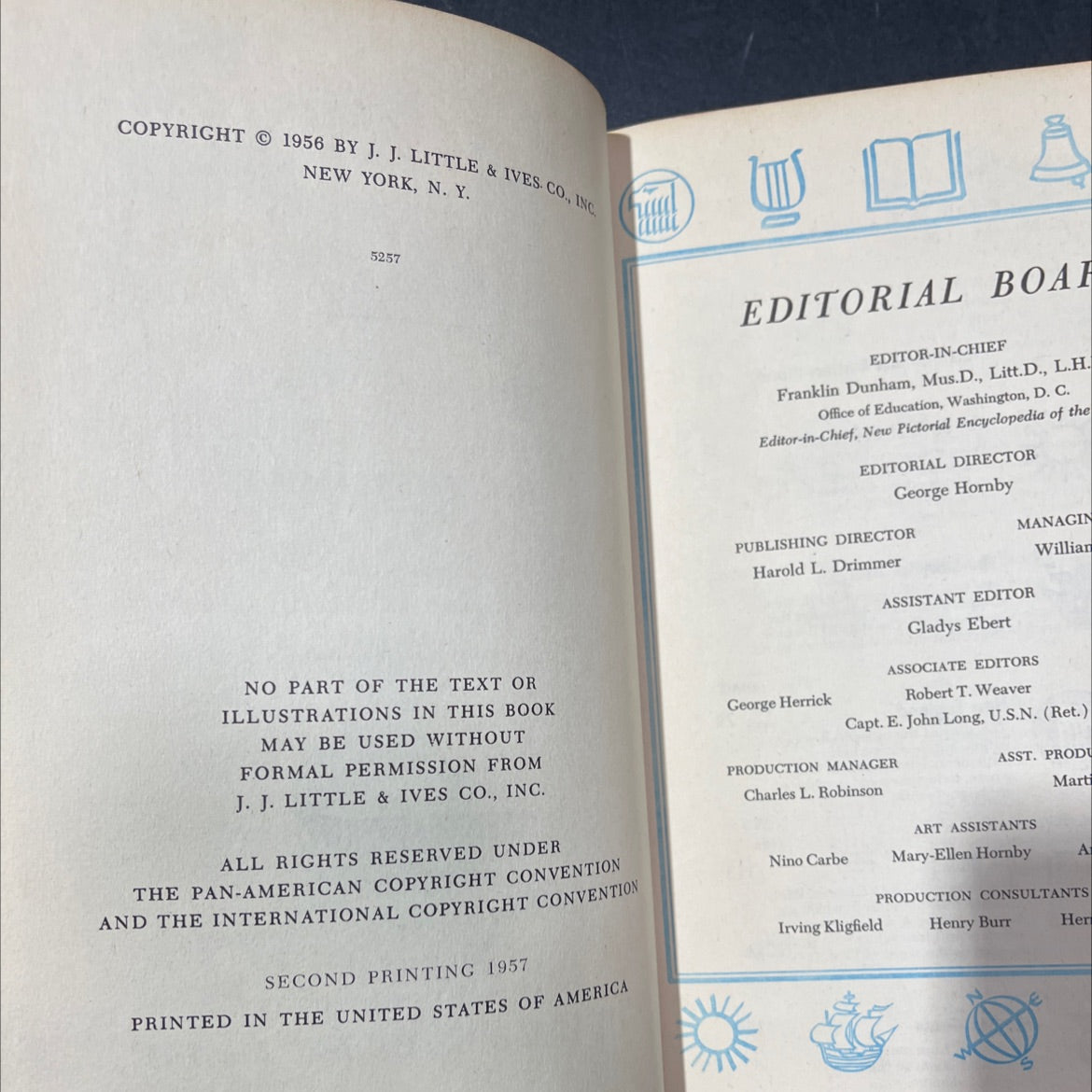 pictured knowledge the full-color illustrated encyclopedia for the family book, by Franklin Dunham, 1957 Hardcover image 3