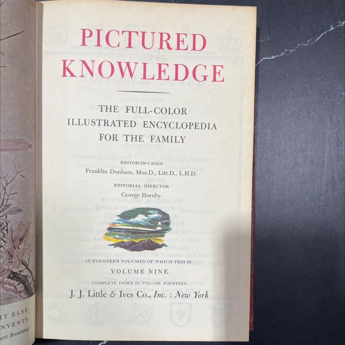 pictured knowledge the full-color illustrated encyclopedia for the family book, by Franklin Dunham, 1957 Hardcover image 2