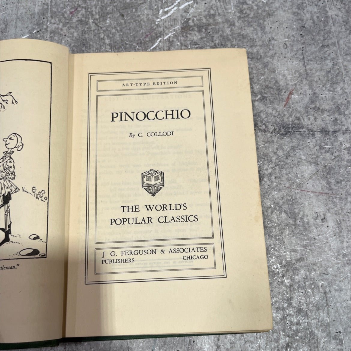 pinocchio book, by c. collodi, 1939 Hardcover image 2