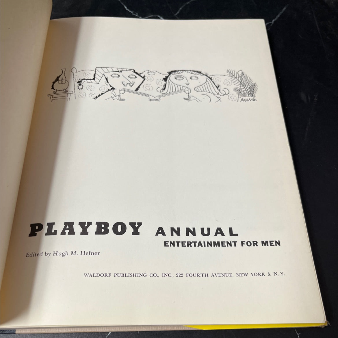 playboy annual entertainment for men book, by hugh m. hefner, 1956 Hardcover image 2